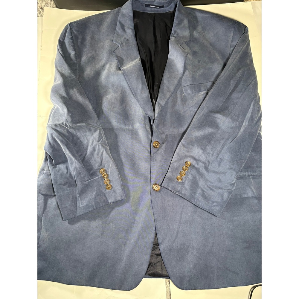 Ralph Lauren Blazer 38R Navy Blue Made in Canada Dillard's Mens Sport Coat